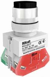 DEKraft ВK-22 Черный Выключатель кнопочный ABLFP D=22мм 220В арт. 25018DEK