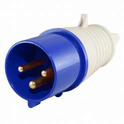 DEKraft ВП-102 Вилка переносная 013 2Р+РЕ 16А 220В IP44 арт. 26001DEK