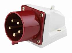 DEKraft ВС-102 Вилка стационарная 515 3Р+РЕ+N 16А 380В IP44 арт. 26021DEK