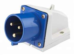 DEKraft ВС-102 Вилка стационарная 523 2Р+РЕ 32А 220В IP44 арт. 26022DEK