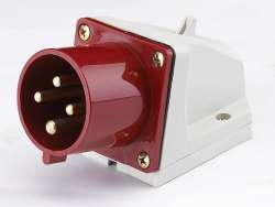 DEKraft ВС-102 Вилка стационарная 524 3Р+РЕ 32А 380В IP44 арт. 26023DEK