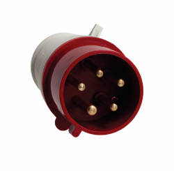 DEKraft ВС-102 Вилка стационарная 535 3Р+РЕ+N 63А 380В IP67 арт. 26026DEK