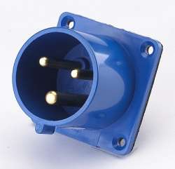 DEKraft ВЩ-102 Вилка для скрытой проводки 623 2Р+РЕ 32А 220В IP44 арт. 26062DEK