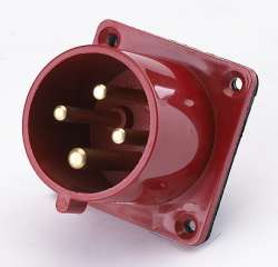 DEKraft ВЩ-102 Вилка для скрытой проводки 624 3Р+РЕ 32А 380В IP44 арт. 26063DEK