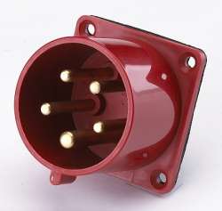 DEKraft ВЩ-102 Вилка для скрытой проводки 625 3Р+РЕ+N 32А 380В IP44 арт. 26064DEK