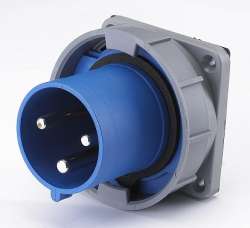 DEKraft ВЩ-102 Вилка для скрытой проводки 633 2Р+РЕ 63А 220В IP67 арт. 26065DEK