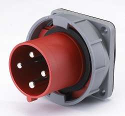 DEKraft ВЩ-102 Вилка для скрытой проводки 634 3Р+РЕ 63А 380В IP67 арт. 26066DEK