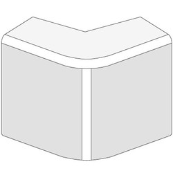 DKC AEM 25x17 Угол внешний белый (розница 4 шт в пакете, 20 пакетов в коробке) арт. 00404R