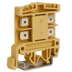 DKC AFO.2/1+1 Зажим проходной 2,5 кв.мм бежевый с раздельными контактами арт. ZAF500