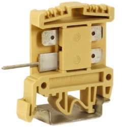 DKC AFO.2/2+2 Зажим проходной 2,5 кв.мм бежевый с цельным контактом арт. ZAF400