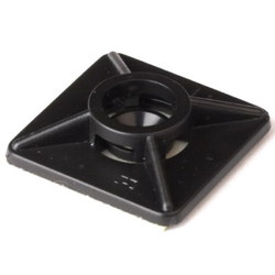 DKC База монтажная двусторонняя самоклеящаяся 27х27 черный 4,8мм. (упаковка) арт. 25475