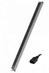 DKC Блок распределения питания вертикальный для 19" шкафов,10A 24 Х С13, индикатор питания, вх. разъём С14 арт. R5VIEC24PIC14