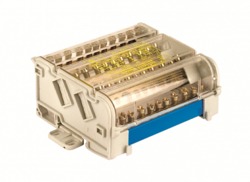 DKC Блок распределительный на DIN рейку 2р 100А, 5х6мм 2х7,5мм. арт. BD10072