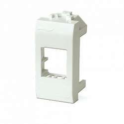 DKC Brava Белый Адаптер для информационных разъемов SIEMON 1 мод арт. 76608B