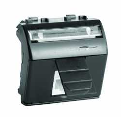 DKC Brava Черная Розетка HDMI со шторкой 2 мод арт. 77102N