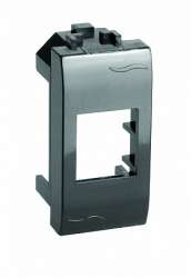 DKC Brava Черный Адаптер для информационных разъемов SIEMON 1 мод арт. 77608N