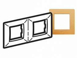DKC Brava Песочная Рамка 2-ая RAL1002 2+2 мод арт. 75012V