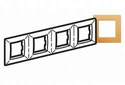 DKC Brava Песочная Рамка 4-ая RAL1002 2+2+2+2 мод арт. 75014V