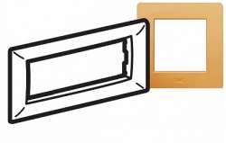 DKC Brava Песочная Рамка RAL1002 4 мод арт. 75011V