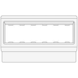 DKC Brava Рамка под 6 модулей PDA3-BN 80 (рамка и суппорт) арт. 10643