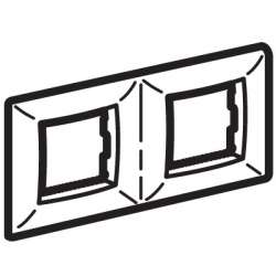 DKC Brava Слоновая кость Рамка 2-ая RAL9001 2+2 мод арт. 75012O