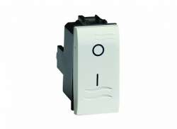 DKC Brava Слоновая кость Выключатель двухполюсный 1 мод арт. 75131S