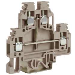 DKC DAS.4/CI(Ex)i Зажим проходной 2х уровневый синий 4 кв.мм с перемычкой между ур-ми арт. ZDS217