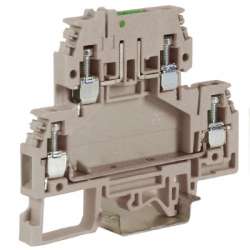 DKC DSS4/GR Зажим с 2 уровнями, верхний разъединяемый 4 кв.мм серый арт. ZDS400GR