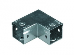 DKC Горизонтальный угол 90 50х50, глухой, цинк-ламельный арт. 39000ZL