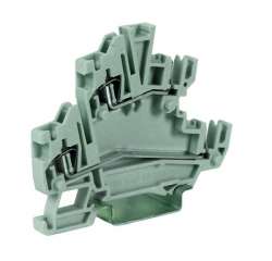 DKC HCD.1/CI/GR Двухуровневый Зажим проходной со штыревыми контактами и перемыканием уровней арт. ZHC290GR