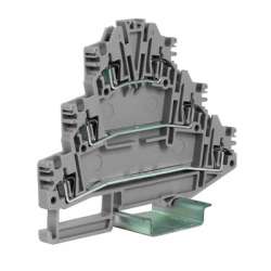 DKC HLD.2/GR пружинный зажим трех-уровневый 2,5 кв.мм, серый арт. ZHL200GR