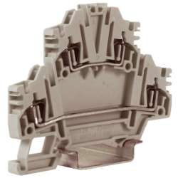 DKC HMD.2NGR, Зажим проходной 2-х уровневый, серый, 2,5 кв.мм арт. ZHD400GR