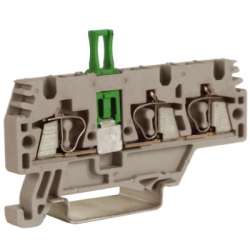 DKC HMM.2/1+2/SGR Зажим проходной, 1 ввод/2 вывода, серый 2,5 кв.мм, с размыкателем арт. ZHMS20GR