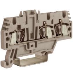 DKC HMM.2/1+2GR Зажим проходной серый 2,5 кв.мм 1 ввод/2 вывода арт. ZHM510GR