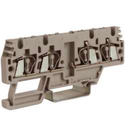 DKC HMM.2/2+2/AGR Зажим проходной, 2 ввод/2 вывода, серый 2,5 кв.мм, разомкнутые арт. ZHM170GR