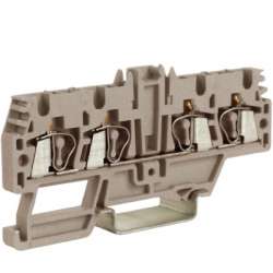 DKC HMM.2/2+2GR, Зажим проходной 2,5 кв.мм серый 2 ввод и 2 вывода арт. ZHM520GR-RET