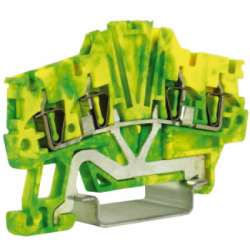 DKC HTE.1/2+2 Зажим для заземления, 2 ввод/2 вывода, 1,5 кв.ммжелто-зеленый арт. ZHT420