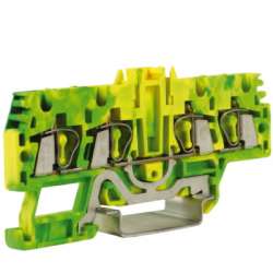 DKC HTE.2/2+2 Зажим для заземления, 2 ввод/2 вывода, 2,5 кв.ммжелто-зеленый арт. ZHT520