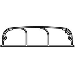 DKC In-Liner Front Кабель-канал (плинтус) 70х22 мм (с крышкой) арт. 07200