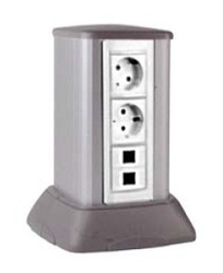 DKC In-Liner Front Миниколонна алюминиевая, 0.25м, цвет белый арт. 19522