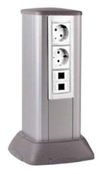 DKC In-Liner Front Миниколонна алюминиевая, 0.35м, цвет серый металлик арт. 19531