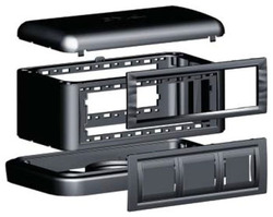 DKC In-Liner Front Напольная башенка BUS, 12 модулей, черная, RAL7016 арт. 09090