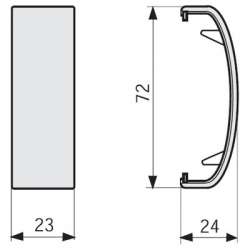 DKC In-Liner Front Соединение короба плинтуса GCN B арт. 03287