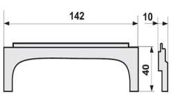OEZ 333 C40/10 Фиксатор фиксатор, размер 40 x 10 mm, для SAP