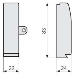 DKC In-Liner Front Заглушка левая LSBN B арт. 03278