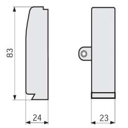 SE Prisma Plus G Панель передняя вертикальных стационарных автоматов NS630, с поворотной рукояткой, мотор-редуктор арт. 03275