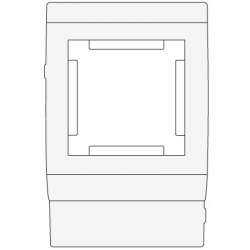 DKC In-Liner Рамка под 2М MOSAIC 45 PDA-45N 120 W0 (рамка и суппорт) арт. 00515
