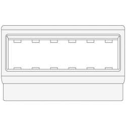 DKC In-Liner Рамка под 6М PDA3-DN 120 W0 (рамка и суппорт) арт. 10363