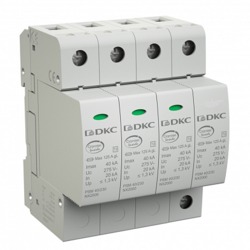 DKC Jupiter УЗИП, класс II, 1-полюсный, L-N, 40кА (8 арт. NX2011