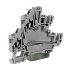 DKC Клеммный зажим. Двухуровневый. Со штыревыми контактами. ТипHCD.1/GR. Серый. 1,5 кв.мм. арт. ZHC200GR